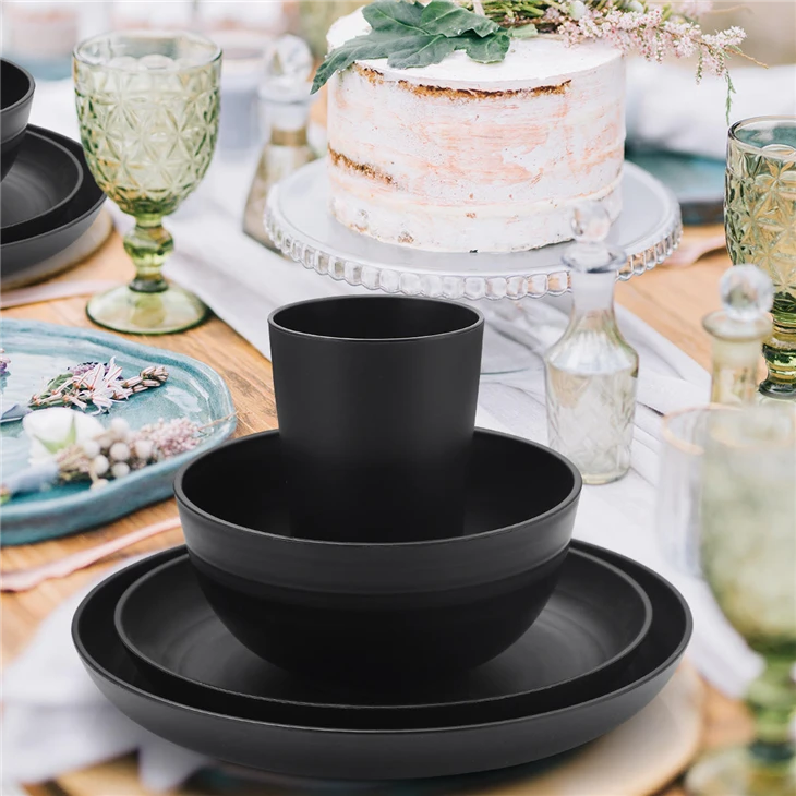 Bulk Modern Minimalist 16/24 Piece Tableware Set Microwave Safe Unbreakable Dinnerware Supply factory